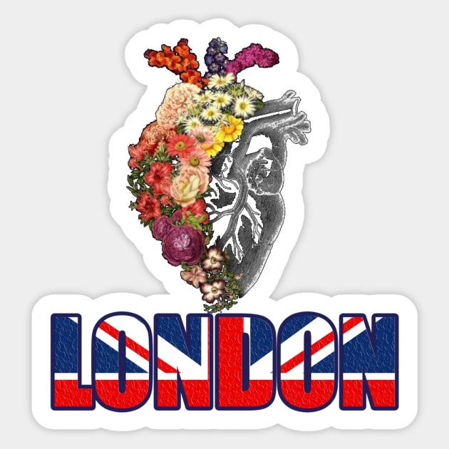 London In my Heart Sticker by t-shiit